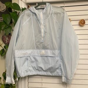 Adidas Light Blue Windbreaker Jacket
